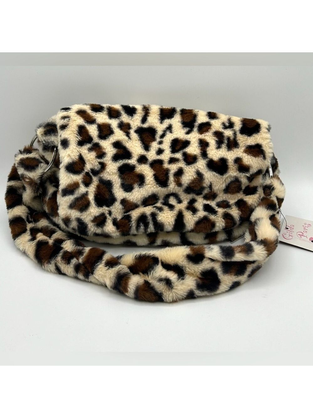 Gilda Paris Leopard Print Messenger Bag NWT